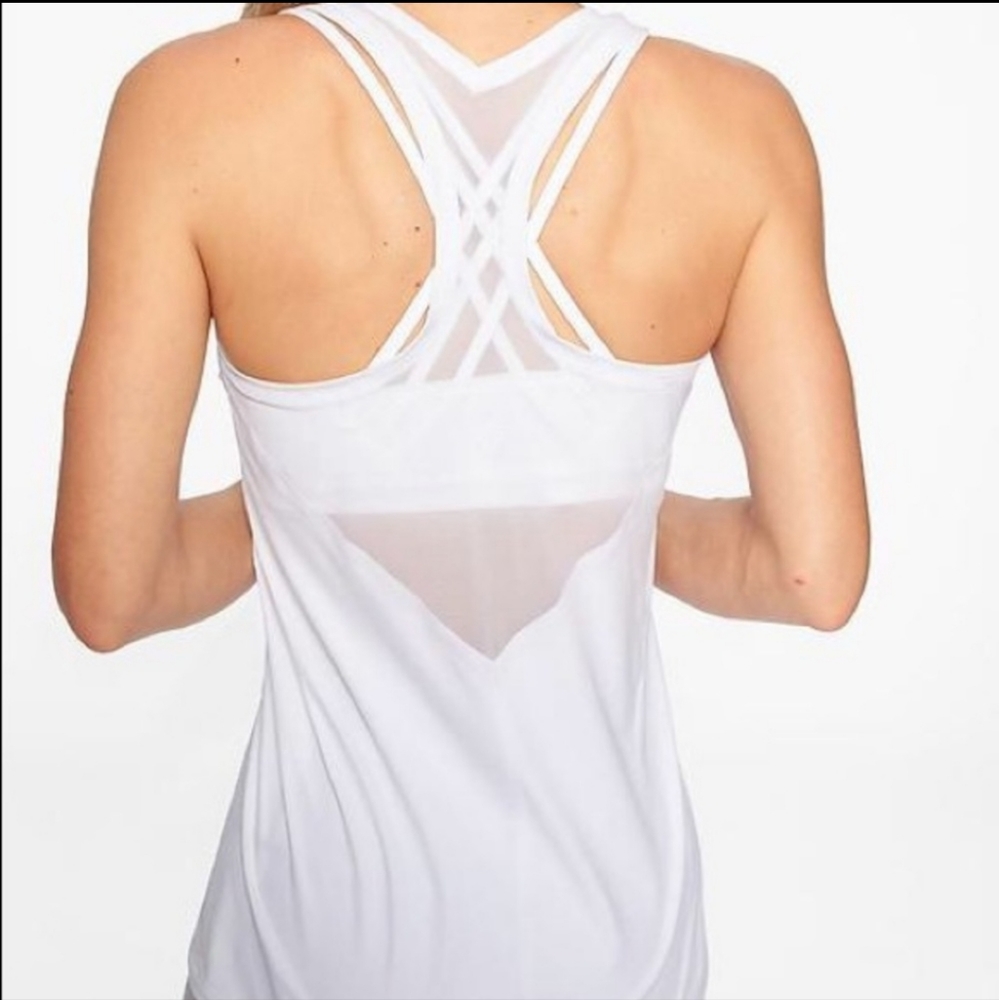 Athleta Chi Mesh Tank Top